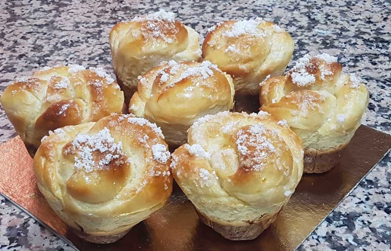 Cream Brioche Muffins with Thermomix